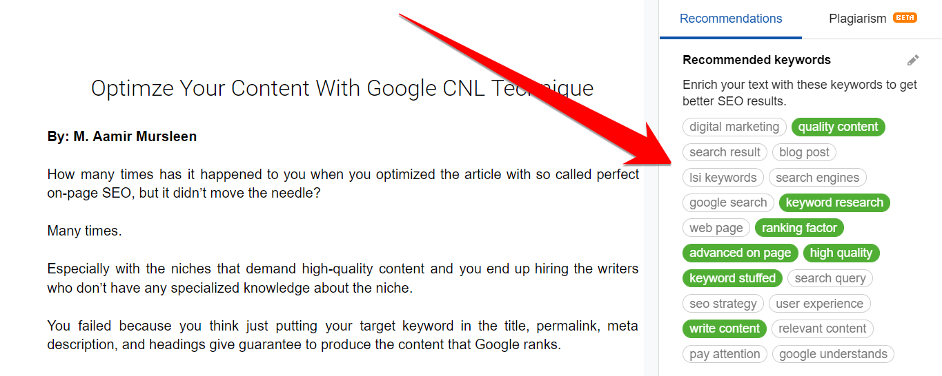 SEMRUSH Writing Assistant