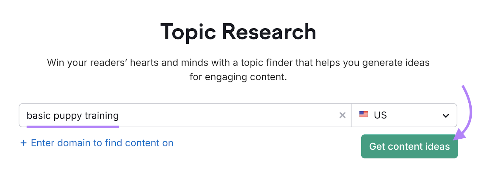 Example search is "basic puppy training."