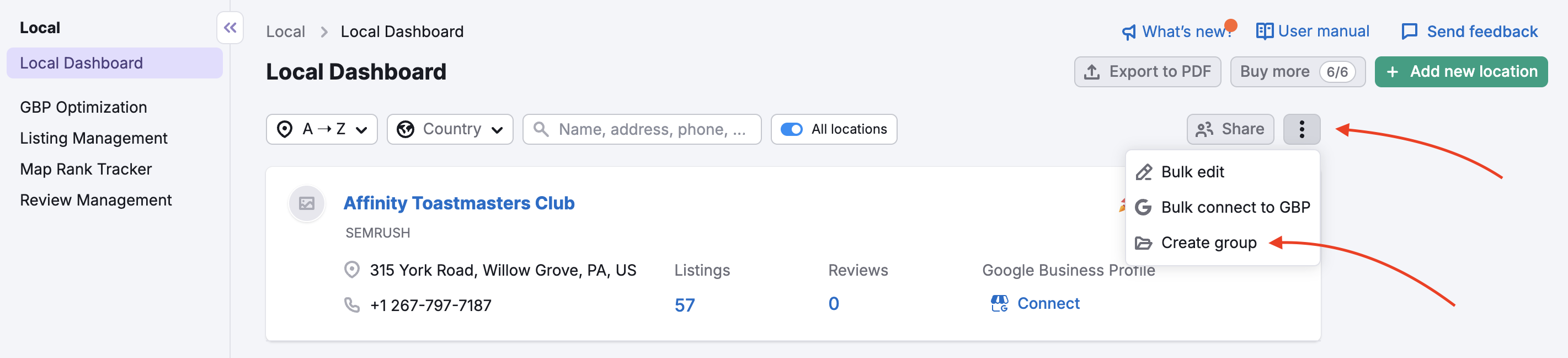 Managing Multiple Locations with Groups image 1